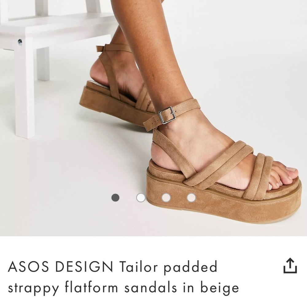 ASOS Design Tailer flatform sandals